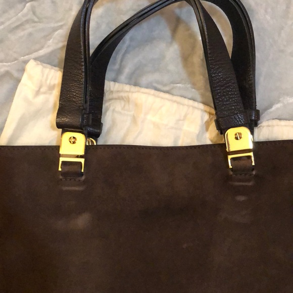 Brown leather & suede marni tote - Picture 2 of 9